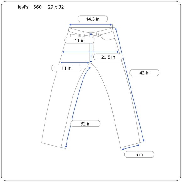 Vintage Levi's 560 Loose Fit 30 x 34 Tapered Orange Tab USA Made Mom Jeans EUC - Picture 3 of 12